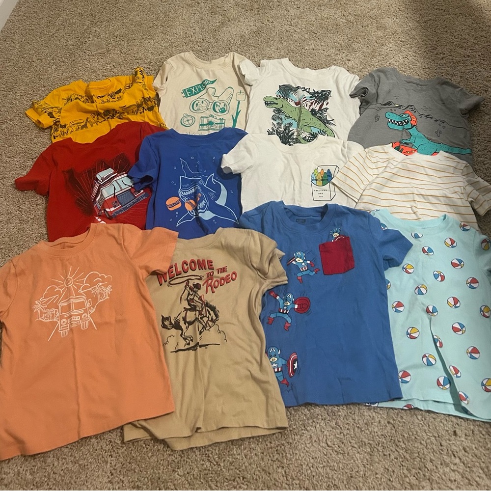 4T Summer Lot—Shirts and Shorts